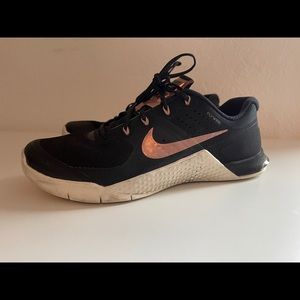 Nike metcon black and rose gold size 8.5